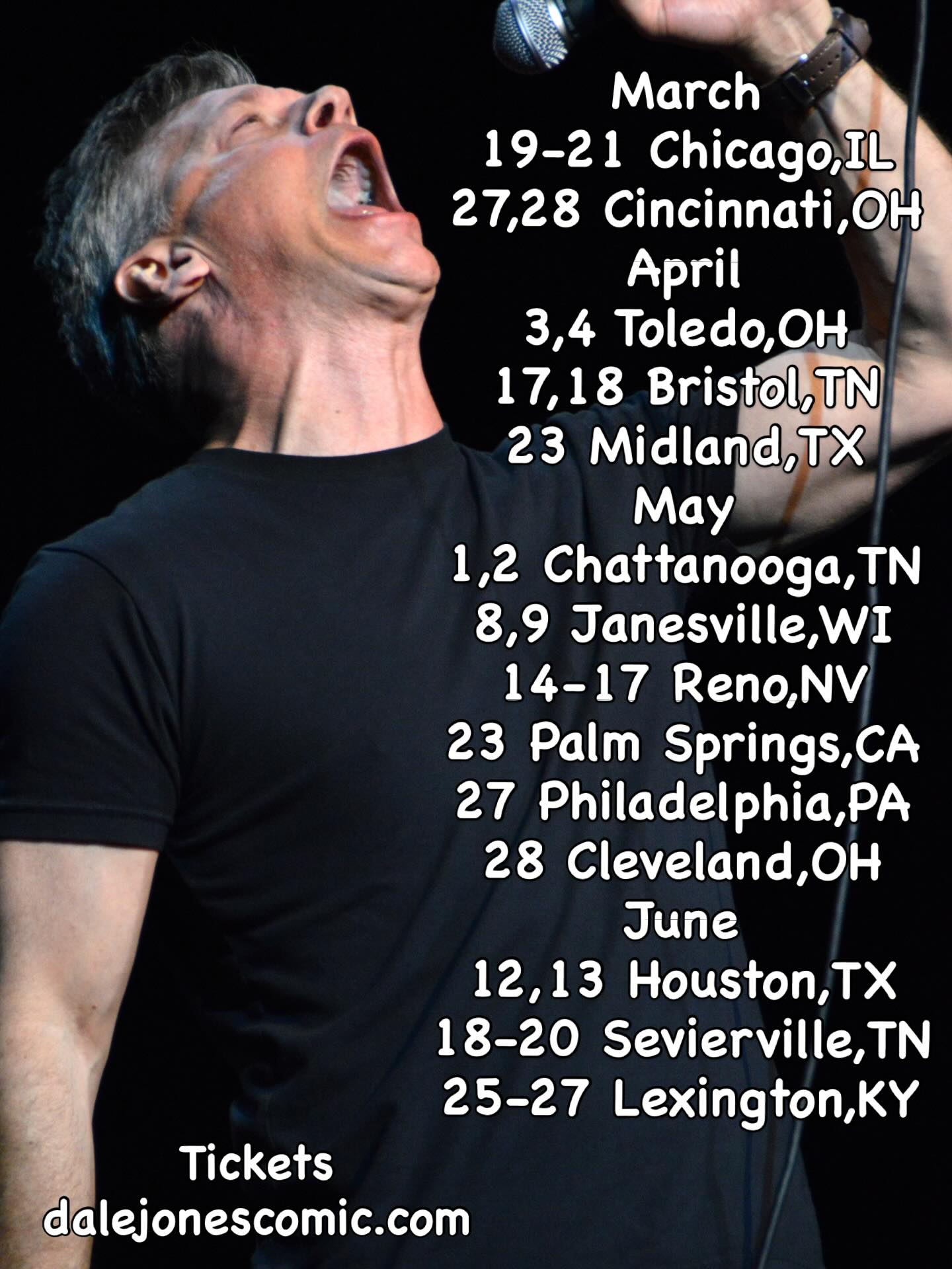 Dale Jones Tour Poster 2026